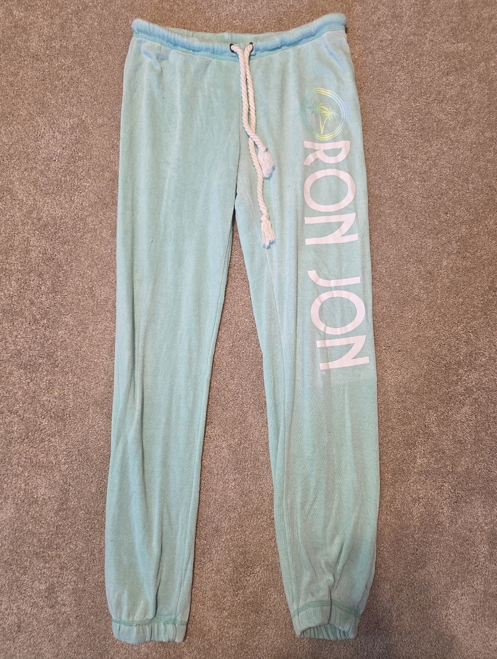 Ron Jon Mint Joggers with White Logo